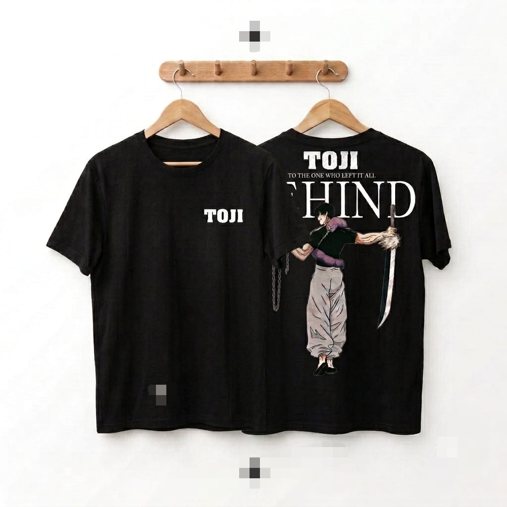 Toji Fushiguro JJK Anime Tee Black