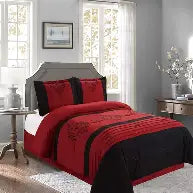 red bedsheets set