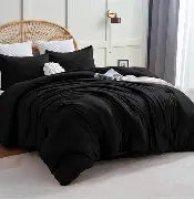 black bedsheet set