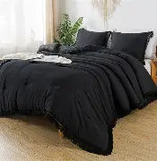 black bedsheet set