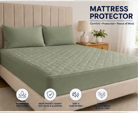 Mattress Protector Light Green