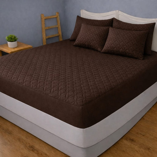 Mattress Protector Brown