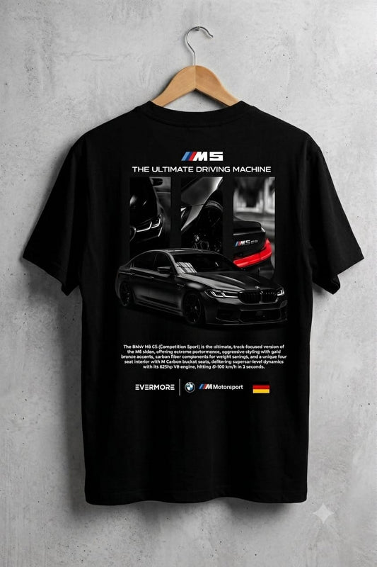 BMW M5 CS Graphic Tee Black
